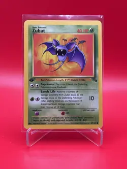 1999 Pokemon 1st Edition Zubat 57/64 Jungle Set WOTC Vintage Card - Image 1