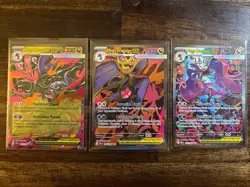 Pokemon Chaos Rising Mega Dragalge EX ENTIRE Set Of 3 Includes SIR - Image 1