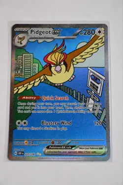 Pidgeot ex 225/197 SV03 Obsidian Flames Full Art Holo English 2023 SIR - Image 2