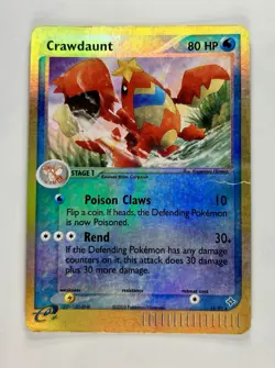 Crawdaunt 2003 Pokemon Dragon Reverse Holo #13/97 * Damaged - Image 1