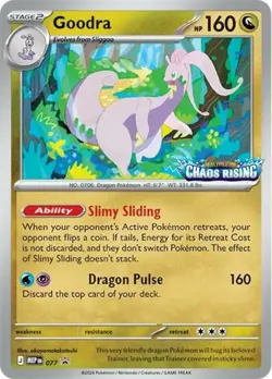 Goodra - MEP077 - MEP Black Star Promos LP, English Pokemon Chaos Rising - Image 1