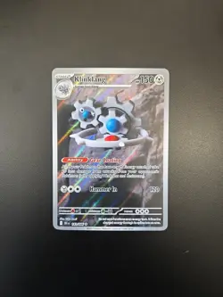 Pokemon TCG Klinklang 141/086 Sv: Black Bolt Holo Illustration Rare NM - Image 1