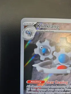 Pokemon TCG Klinklang 141/086 Sv: Black Bolt Holo Illustration Rare NM - Image 3