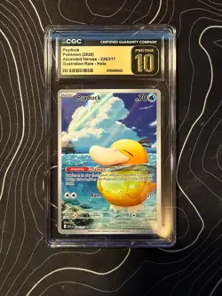 Psyduck 226/217 Illustration Rare Holo Ascended Heroes Pokemon CGC 10 Pristine - Image 1