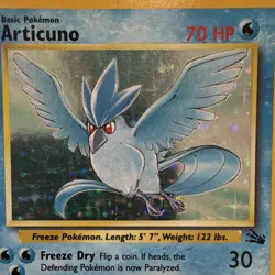 WOTC Pokemon TCG Articuno 2/62 Fossil Holo Rare Unlimited 1999 Eng 70 HP - Image 2