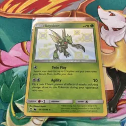 Pokemon Scyther TCG SV1/SV94 Hidden Fates Shiny Holo Rare NM/M Condition - Image 2