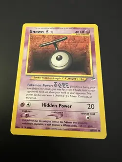 Unown T 88/105 Neo Destiny Unlimited 2002 Pokemon Card Common NM - Image 1