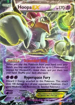 Hoopa EX XY71 Holo Promo XY Promo Pokemon Moderately Played - Image 1