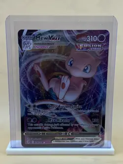 Mew VMAX 114/264 Holo VMAX Rare Fusion Strike Pokemon Near Mint - Image 1