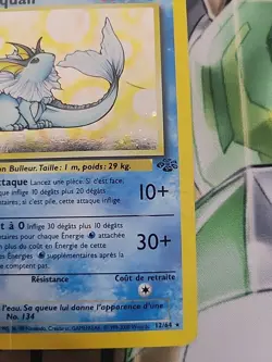 Aquali - French Pokemon TCG Vaporeon Jungle 12/64 Holo Unlimited - Image 3