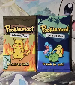 Pookiemoot (Pokemon Parody) Booster Packs Gen 1 & Gen 2, 1 of Each - Image 1