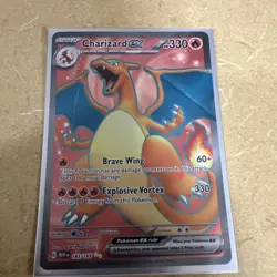 Charizard ex Full Art Holo 183/165 Sv: Scarlet & Violet 151 Holo 2023 Pokemon NM - Image 1