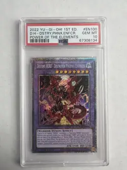 Yu-Gi-Oh TCG Destiny Hero Destroyer Phoenix Enforcer Starlight EN100 PSA 10 - Image 1