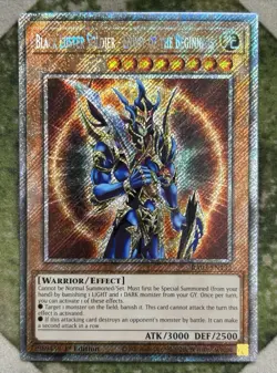 YuGiOh BLACK LUSTER SOLDIER ENVOY OF THE BEGINNING Platinum Secret RA03 EN132 - Image 2