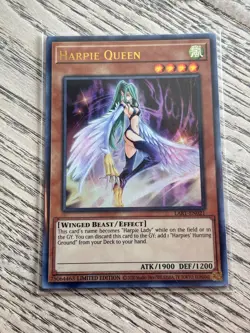 YUGIOH! Harpie Queen LART-EN021 Ultra Rare Limited Edition NM - Image 1