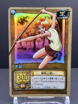 Nami MS-C03 Holo Foil 2002 Bandai One Piece Japanese TCG Card Anime Rare [AM] - Image 1
