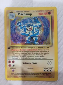 2002 Pokemon Legendary Collection #15 Machamp-Holo Legendary Collection - Image 1