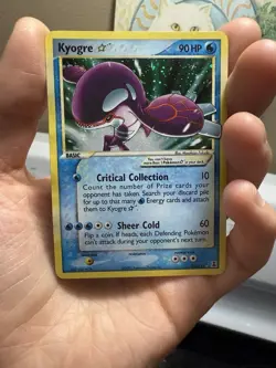 2005 EX Delta Species GOLD STAR Shiny Kyogre Holo Foil 112/113 Pokemon NM-M - Image 1