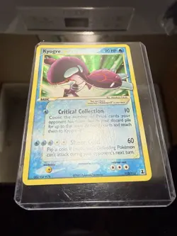 2005 EX Delta Species GOLD STAR Shiny Kyogre Holo Foil 112/113 Pokemon NM-M - Image 2