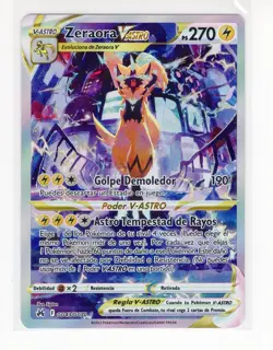 ~ESP~ SPANISH Zeraora V Astro GG43 Crown Zenith Pokemon Card (C1) - Image 1