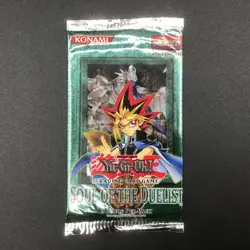Yugioh Soul Of The Duelist 1st Edition Empty Pack Wrapper - Image 1