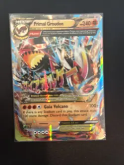 Primal Groudon EX Holo Pokemon Card 86/160 - Image 1