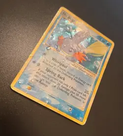 Pokemon Card-Mudkip-Gold Star-Holo-Ex Rocket Returns-107/109-ENG-POOR - Image 2