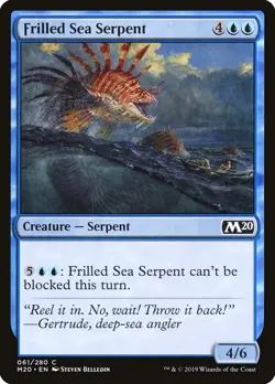 FRILLED SEA SERPENT 2019 M20 CORE 2020 Magic the Gathering Card MTG - Mint - Image 4