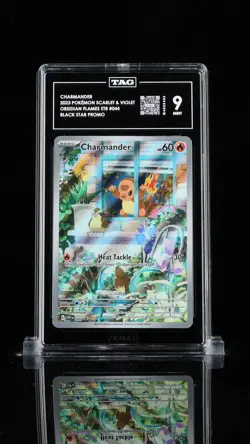 Pokemon Charmander SVP044 Obsidian Flames ETB Promo Card TAG 9 Mint - Image 1