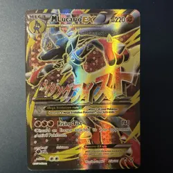 Mega Lucario EX Alternate Art Promo Holo Card 055a/111 NM Condition - Image 1