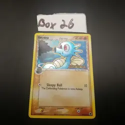 Horsea 50/101 - STAMPED Reverse Holo - Ex Dragon Frontiers Pokemon Card HP/DMG - Image 1