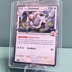 Hop's Dubwool Promo STAMPED Journey Together Pokemon Card 136/159 - Image 2