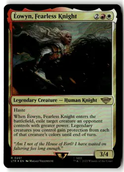 MTG - Eowyn, Fearless Knight 201 foil Near Mint Universes Beyond: The Lord of th - Image 1