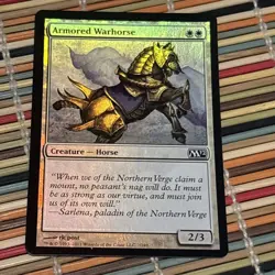 Armored Warhorse, FOIL Magic The Gathering Magic 2012 #7 Free Shipping - Image 1