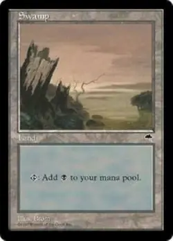 Swamp 1 Tempest Heavy Play HP MTG Magic DNA GAMES - Image 1