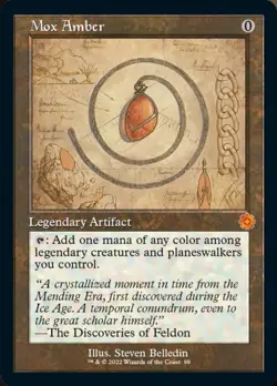 MTG | Mox Amber (Retro Schematic) [The Brothers' War Retro Artifacts] Foil Near - Image 1