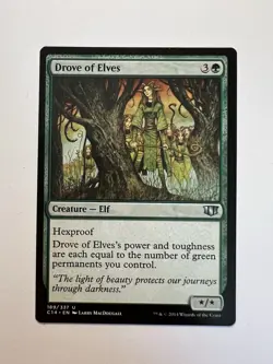 Drove of Elves - MTG Commander 2014 - NM - Image 1