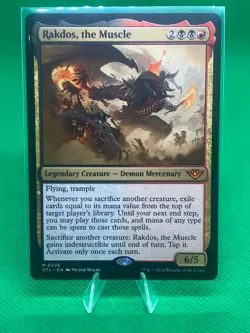 MTG - RAKDOS, THE MUSCLE - Outlaws of Thunder (M) - Image 1
