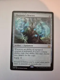 1x Illusionist's Bracers Ravnica Remastered Regular Rare 260 NM x1 - Image 1