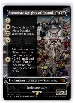 Summon: Knights of Round (Borderless) 359 FINAL FANTASY Normal NM - Image 1