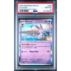 Sylveon 040/131 PSA 10 Pokemon Day 2025 Pokemon Prismatic Evolutions - Image 1