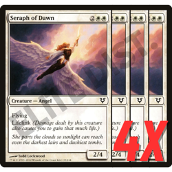 MTG Seraph of Dawn (Avacyn Restored) 35/244 (NEAR MINT) (4X) - Image 1