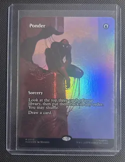 Magic The Gathering: Spider-Man Ponder #0013 Mythic Rare Borderless Sorcery Foil - Image 1
