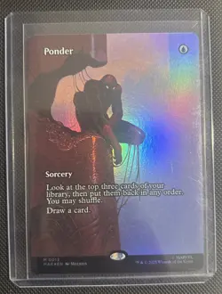 Magic The Gathering: Spider-Man Ponder #0013 Mythic Rare Borderless Sorcery Foil - Image 2