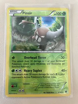 Pokemon TCG Pinsir BREAKthrough 3/162 Reverse Holo Uncommon NM - Image 1