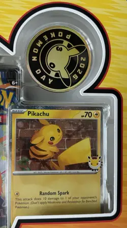 POKEMON TCG 2026 POKEMON DAY COLLECTION PIKACHU with 3 Booster Packs - Image 3