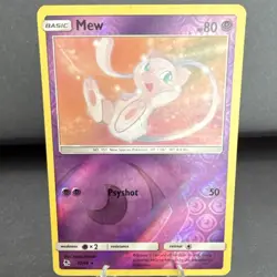 Pokemon TCG Mew Hidden Fates 32/68 Basic Rare Reverse Holo 80 HP English - Image 1