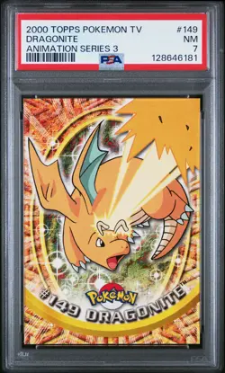 Dragonite Topps Pokemon Tv Animation Series 3 149 PSA {{cardGame}} - Image 1