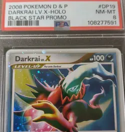 Darkrai LV.X DP19 Diamond and Pearl Holo Black Star Promo Pokemon TCG 2008 PSA 8 - Image 1