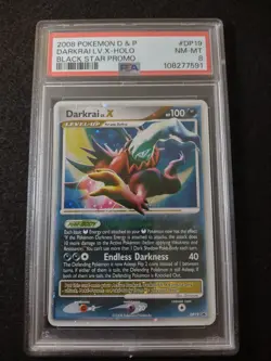 Darkrai LV.X DP19 Diamond and Pearl Holo Black Star Promo Pokemon TCG 2008 PSA 8 - Image 2